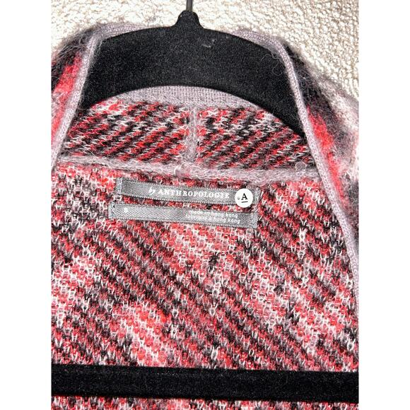 Anthropologie Mob Wife Edgy Neutral Pink Leopard Long Sleeves Cardigan  Sm NWT - Picture 3 of 8